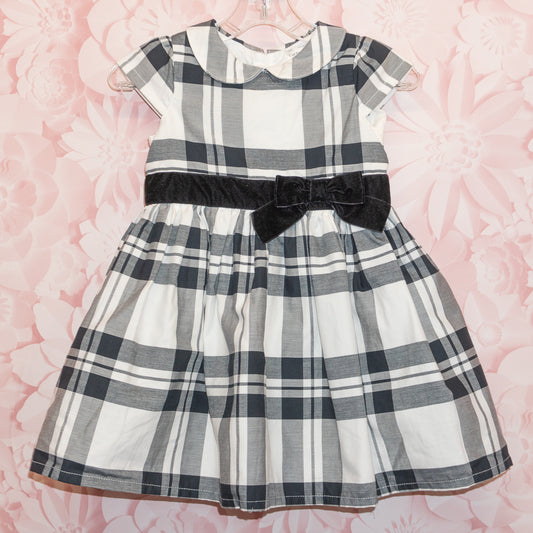 B&W Plaid Dress Size 12n