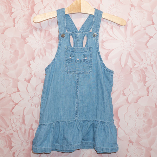 Denim Bunny Dress Size 4T