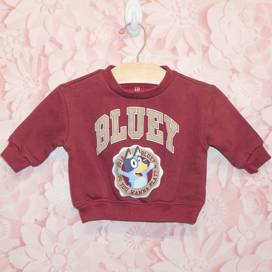 Bluey College Crewneck Size 6-12m