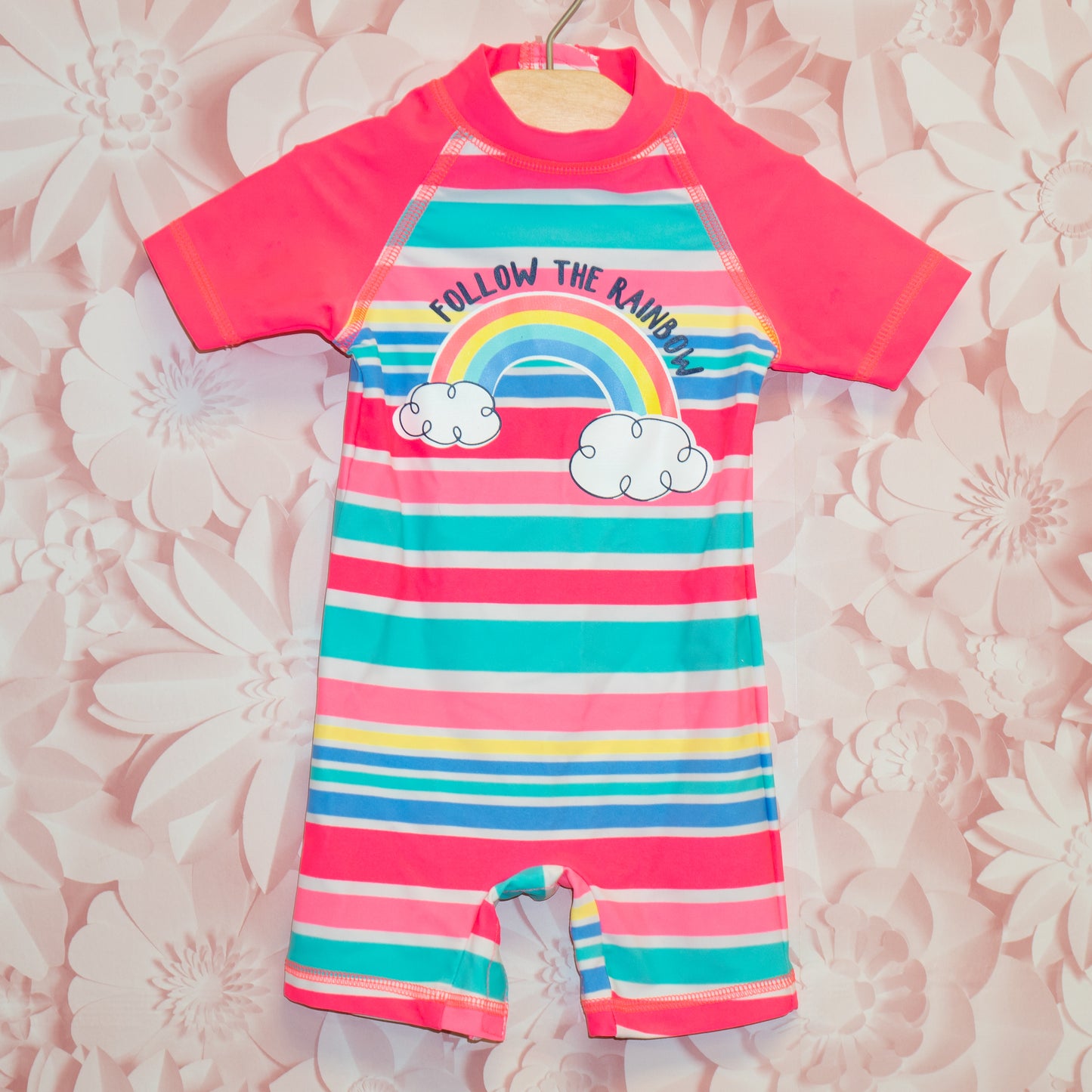 Rainbow Swimsuit Size 6-12m