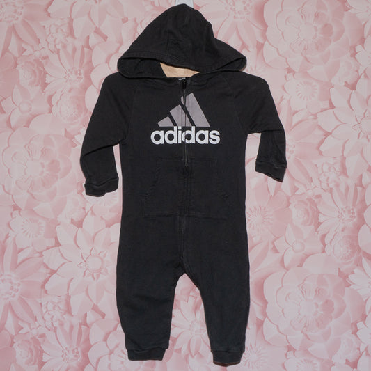 Adidas Hooded Romper Size 9m