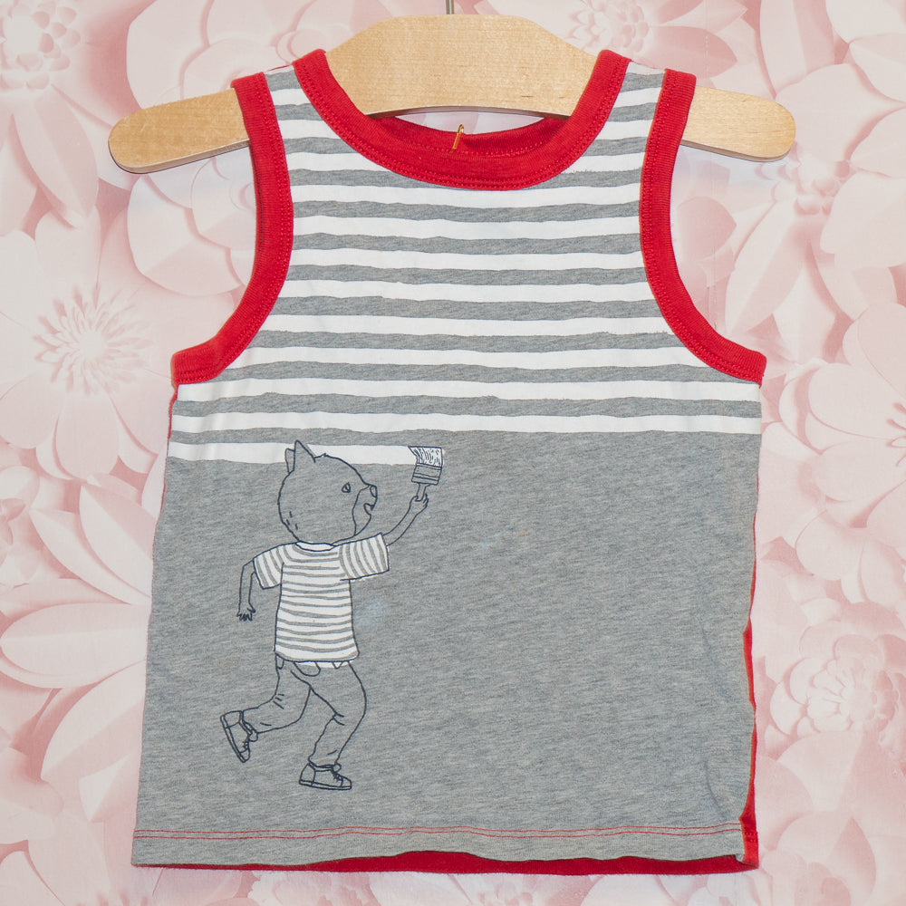 Painted Stripes Tank Size 18-24m