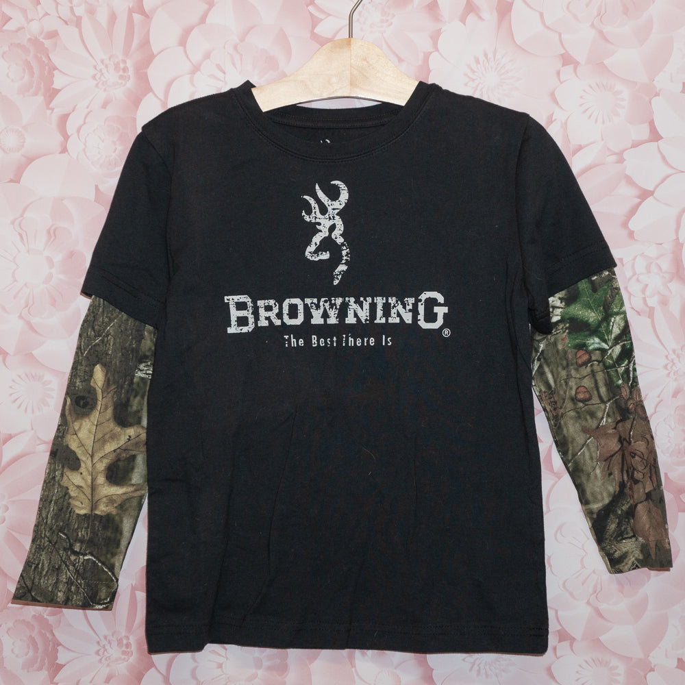 NWT Browning Camo Sleeve Tee Size S (approx 8)