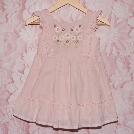 Embroidered Muslin Dress Size 24m