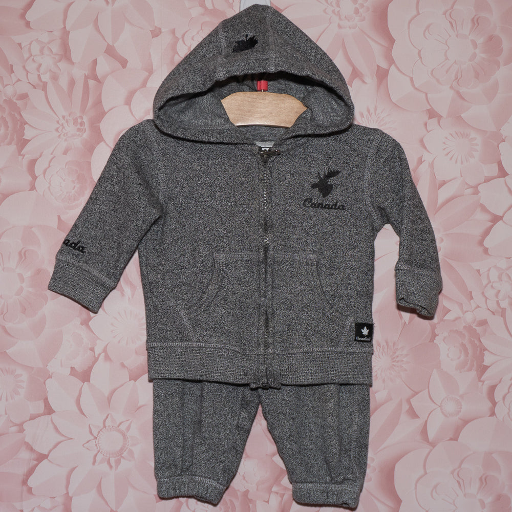 Heather Gray Set Size 6-12m