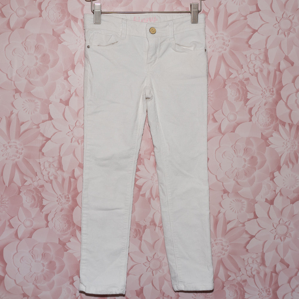 White Corduroy Skinny Pants Size 6