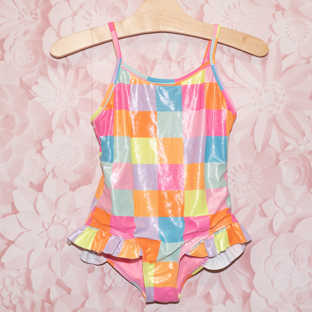 Sparkly Square Swimsuit Size 6