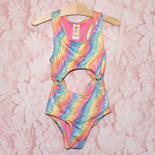 Rainbow Unicorn Monokini Size 7