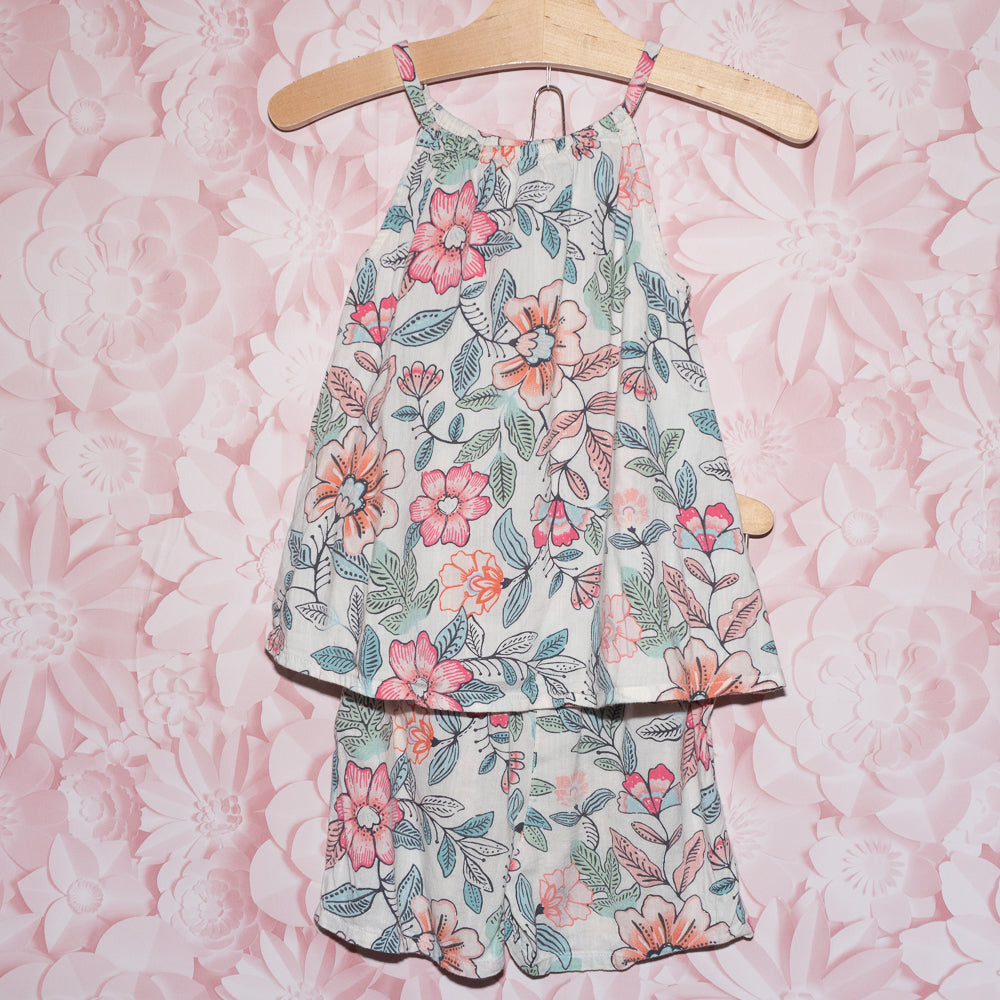 Flowy Floral Shorts Set Size 5T