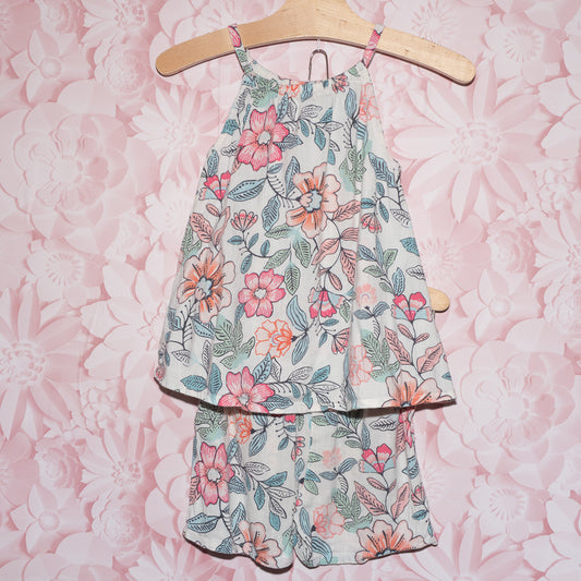 Flowy Floral Shorts Set Size 5T