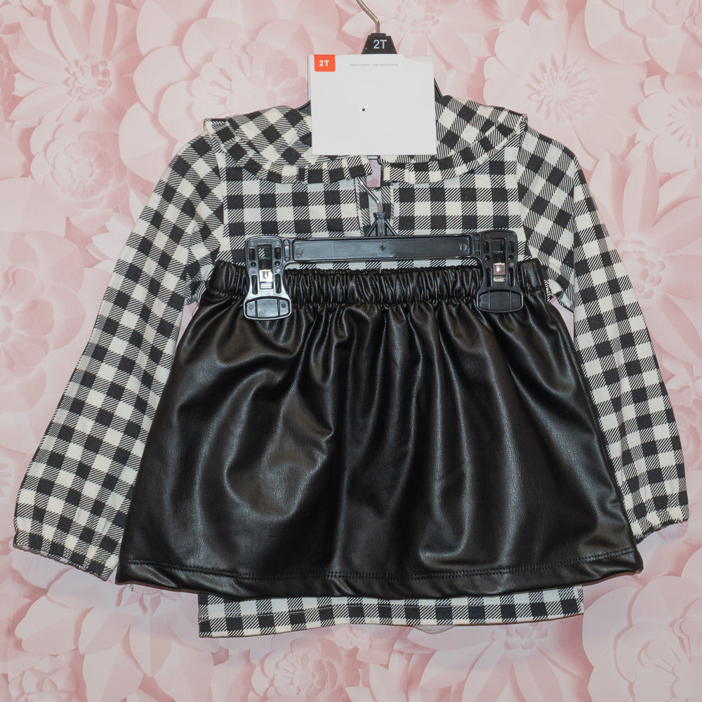 NWT Plaid & Skirt Outfit Size 2T