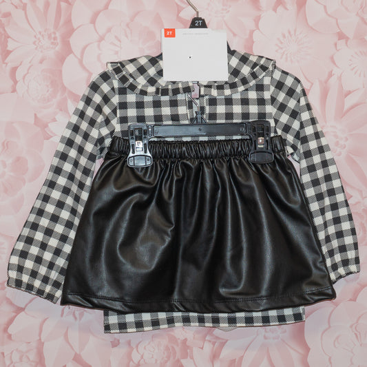 NWT Plaid & Skirt Outfit Size 2T