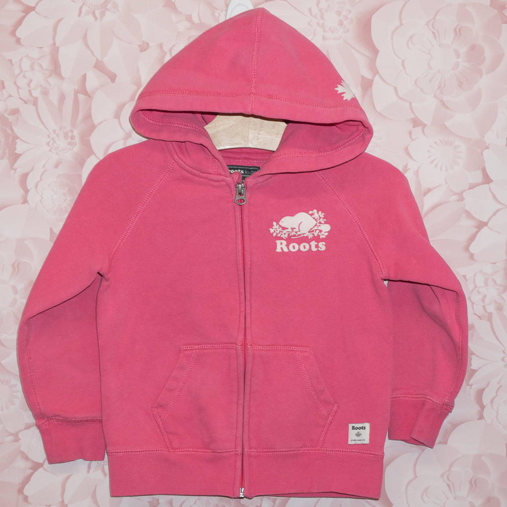 Pink Roots Zip Hoodie Size 5T