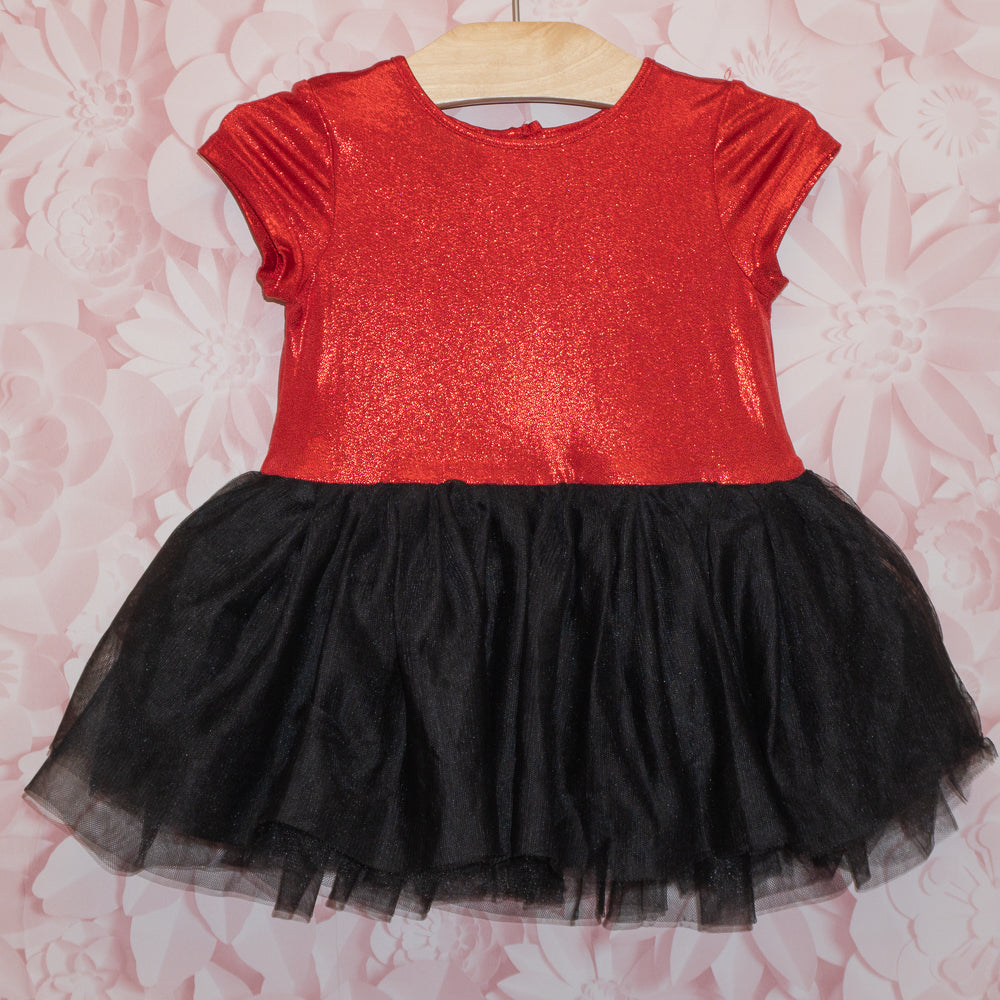 Shiny Red Tutu Dress Size 18m