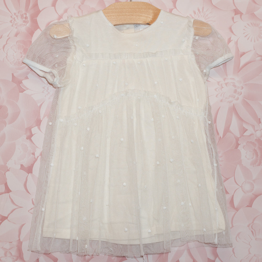 Mesh Dot Dress Size 12-18m