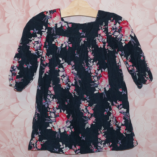 Floral Corduroy Dress Size 3