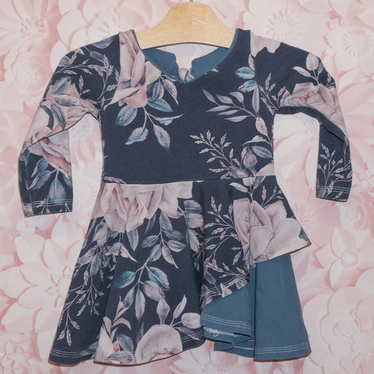 Asymmetrical Floral Dress Size 2T