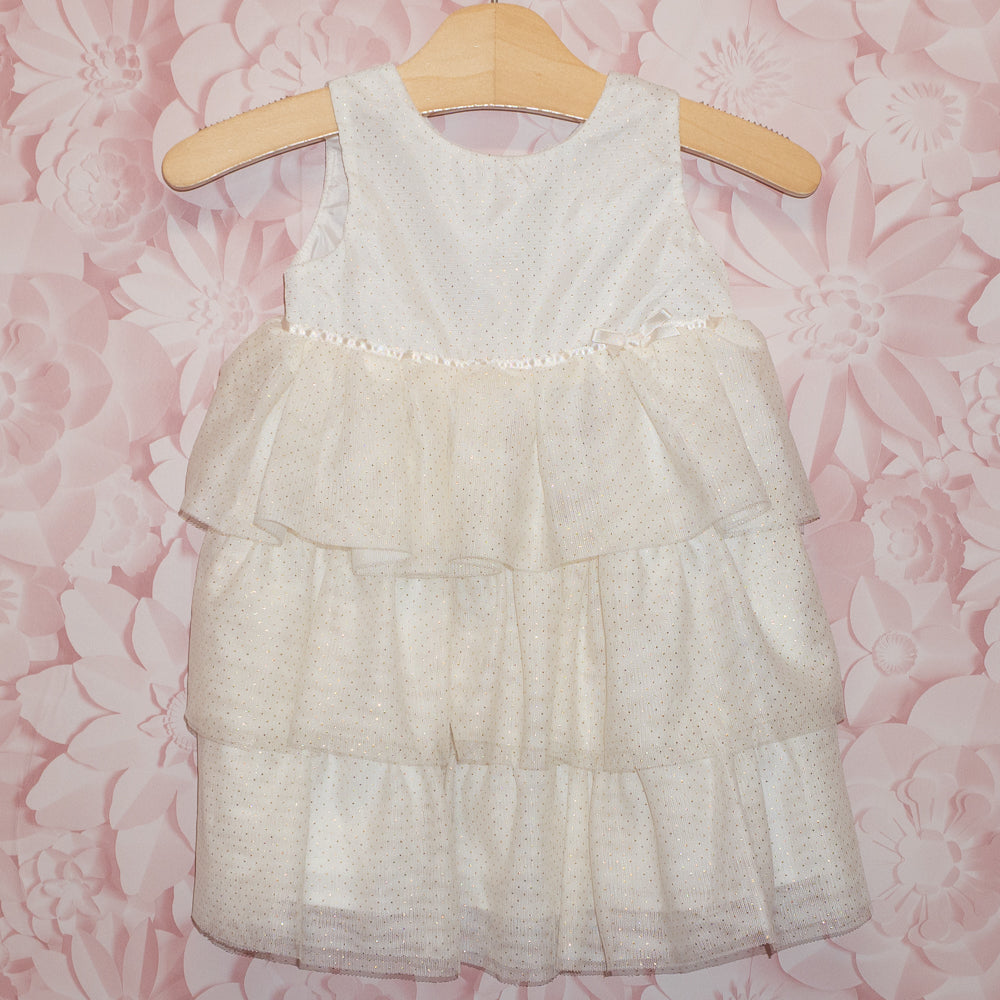 Teired Sparkle Dot Dress SIze 12m
