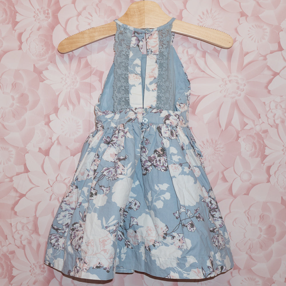 Lace Back Floral Dress Size 2