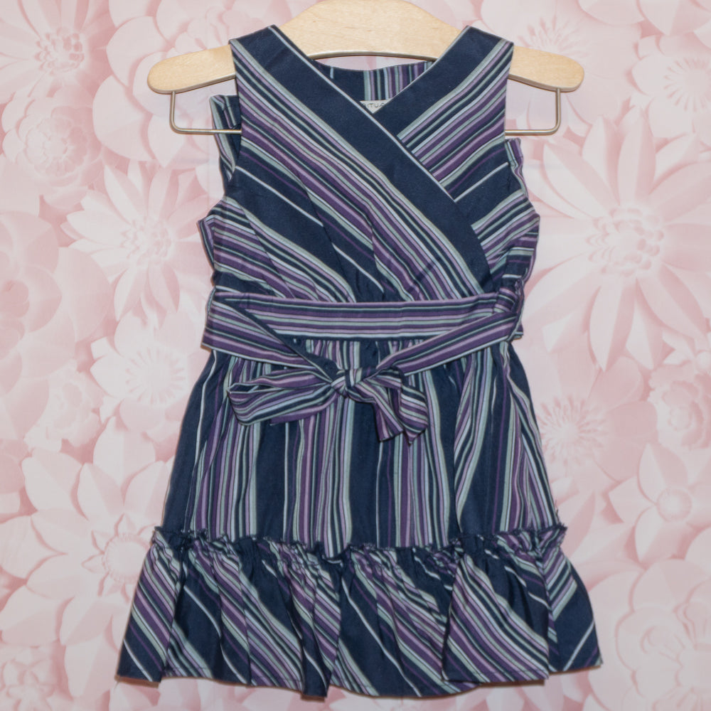 Striped Wrap Dress Size 18m