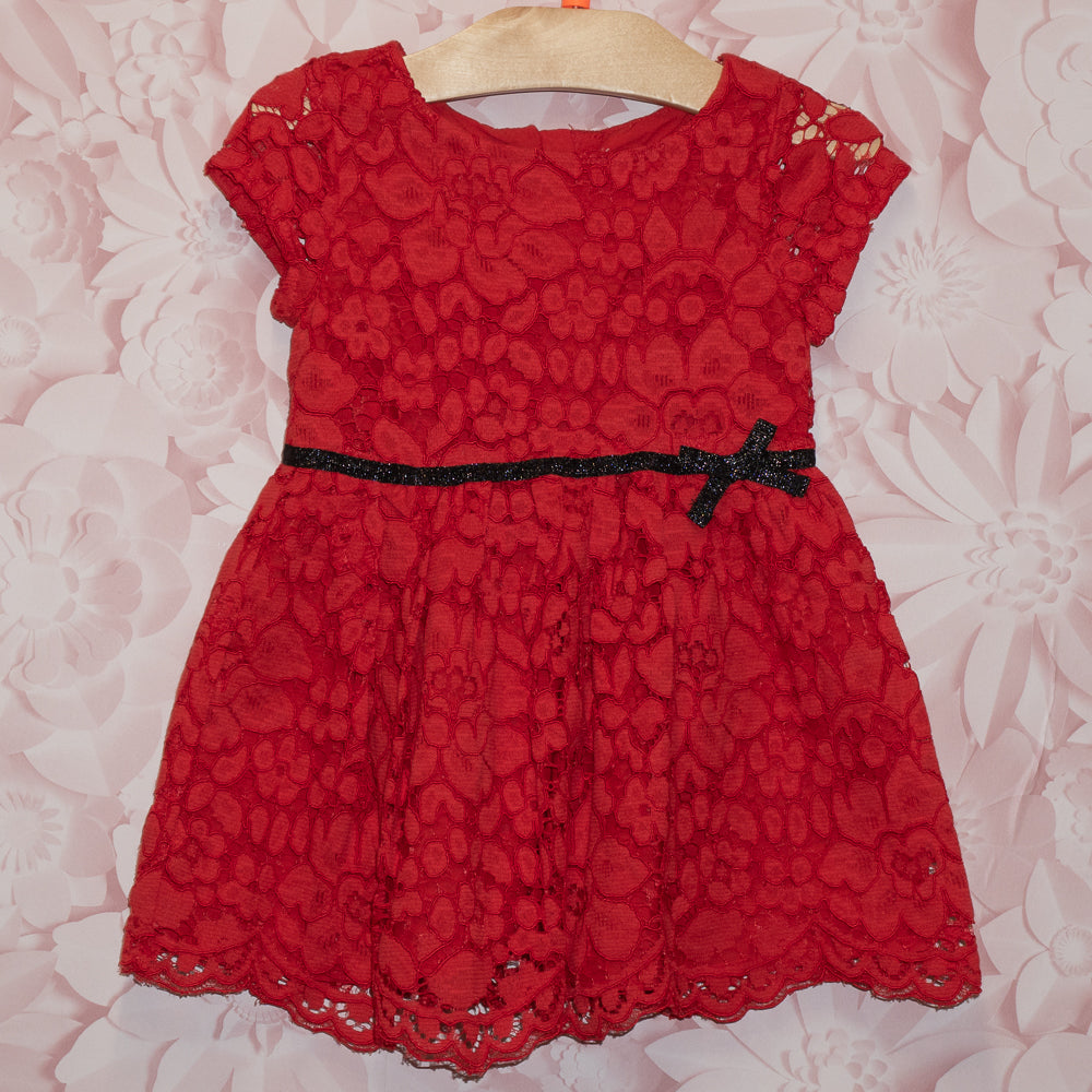 NWT Red Lace Dress Size 18-24m