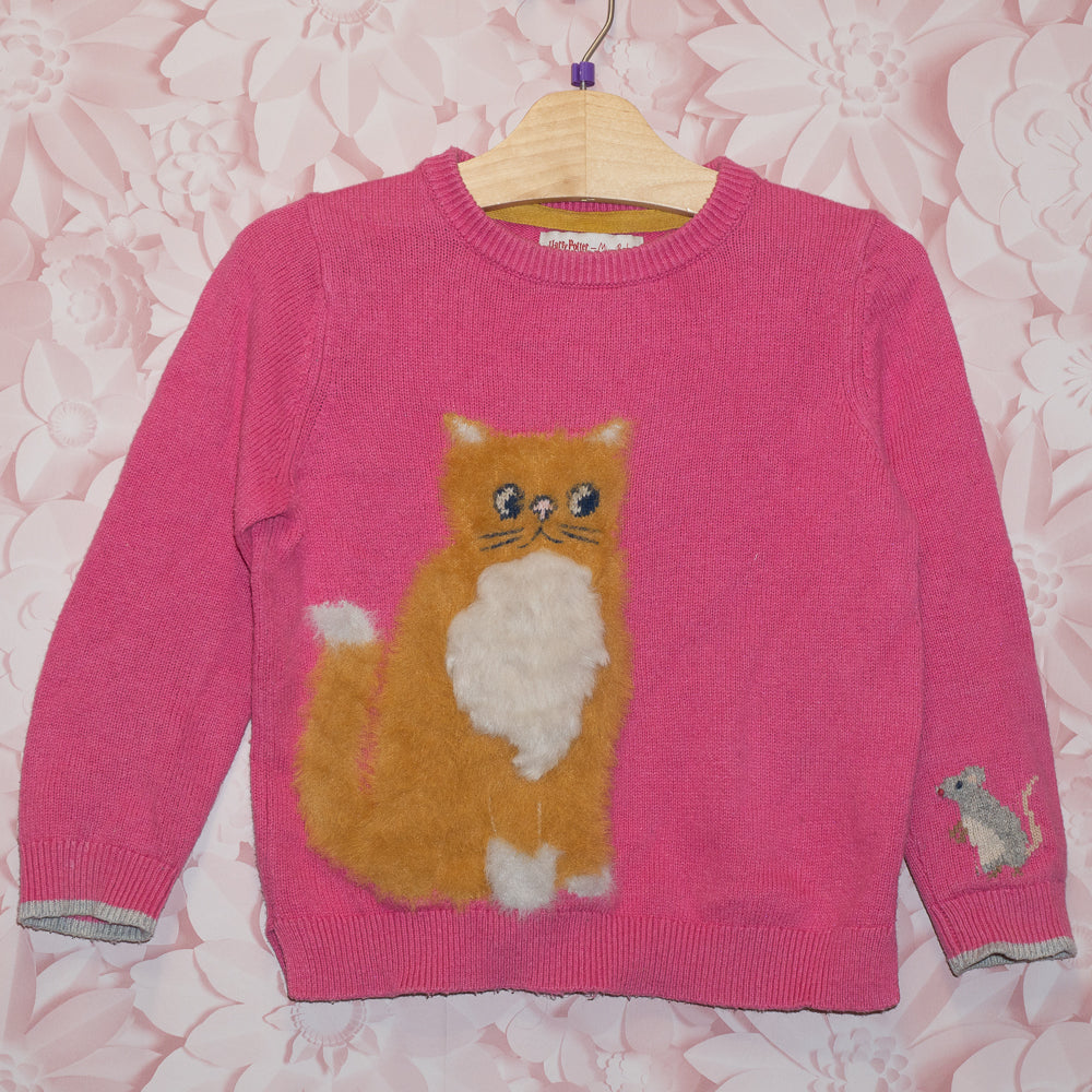 Cat and Mouse Sweater Size 6-7