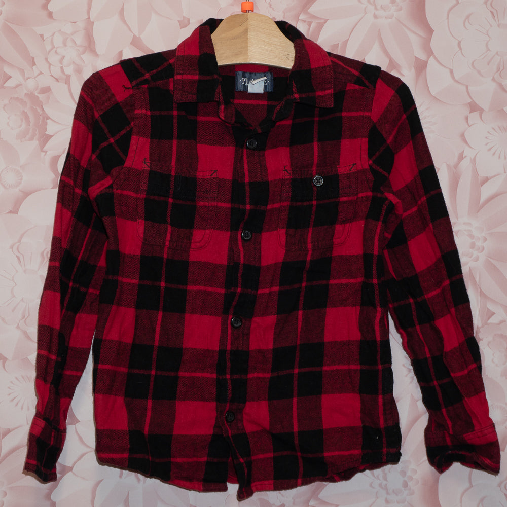 Plaid Flannel Shirt Size 5/6