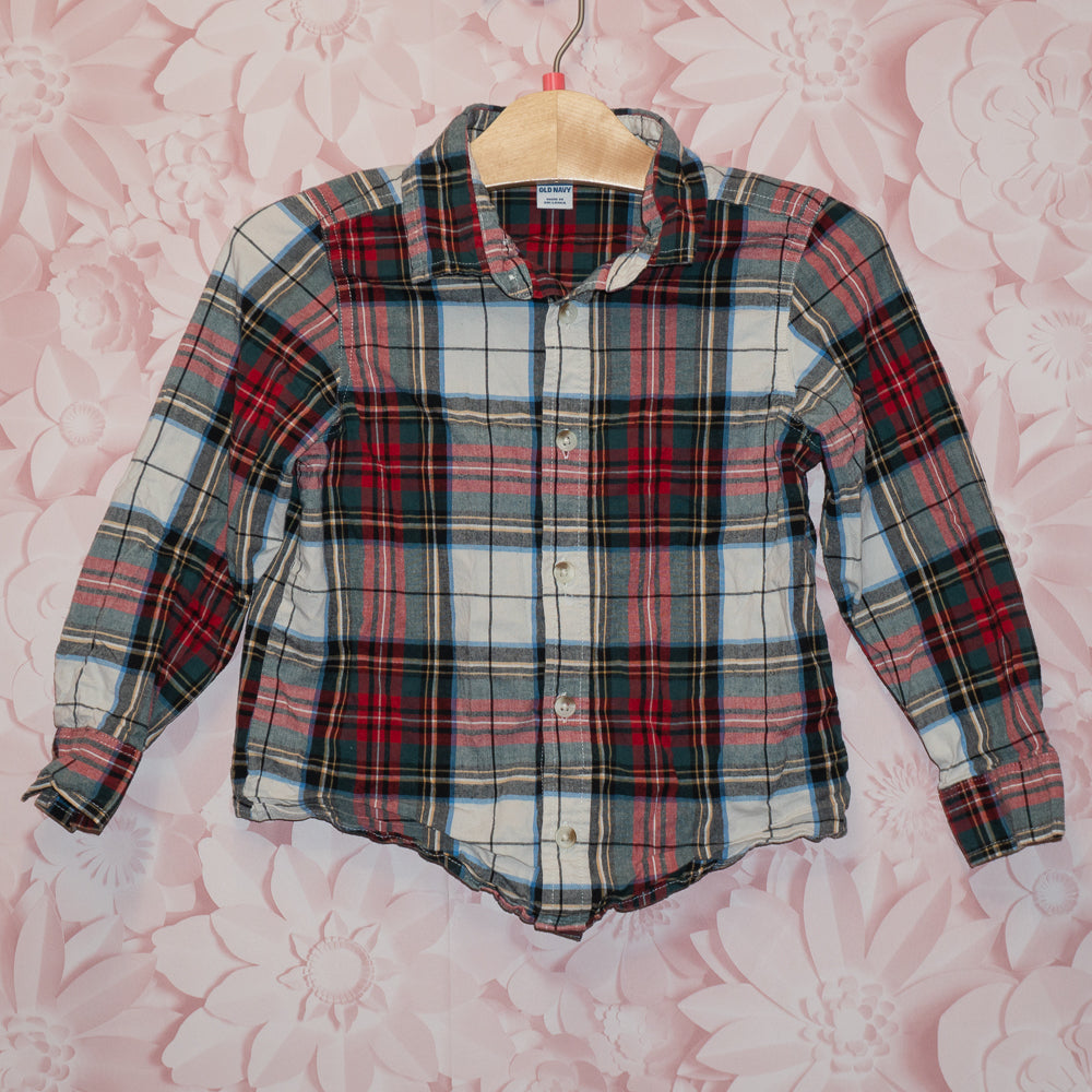 Christmas Plaid Shirt Size 5T