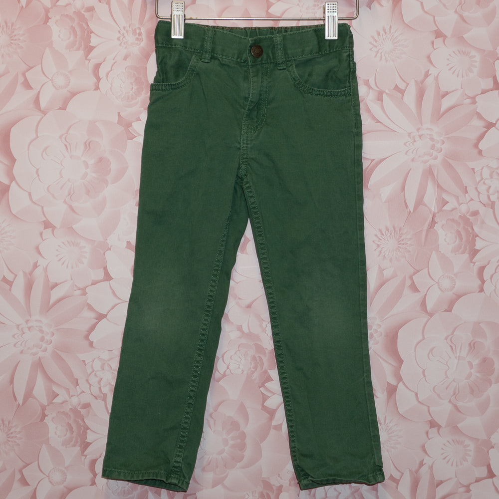 Green Cotton Pants Size 5T