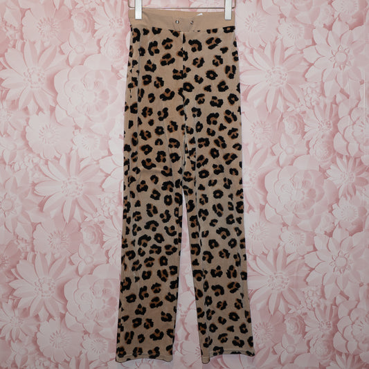 Velour Animal Print Crewneck Size 10