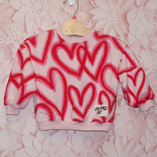 Love Comes First Crewneck Size 3