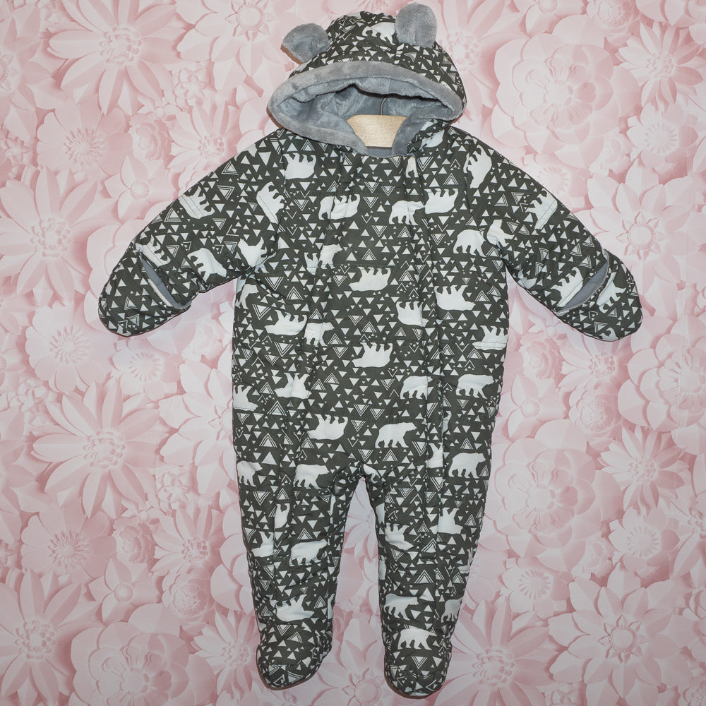 Bear Snowsuit Size 6-12m