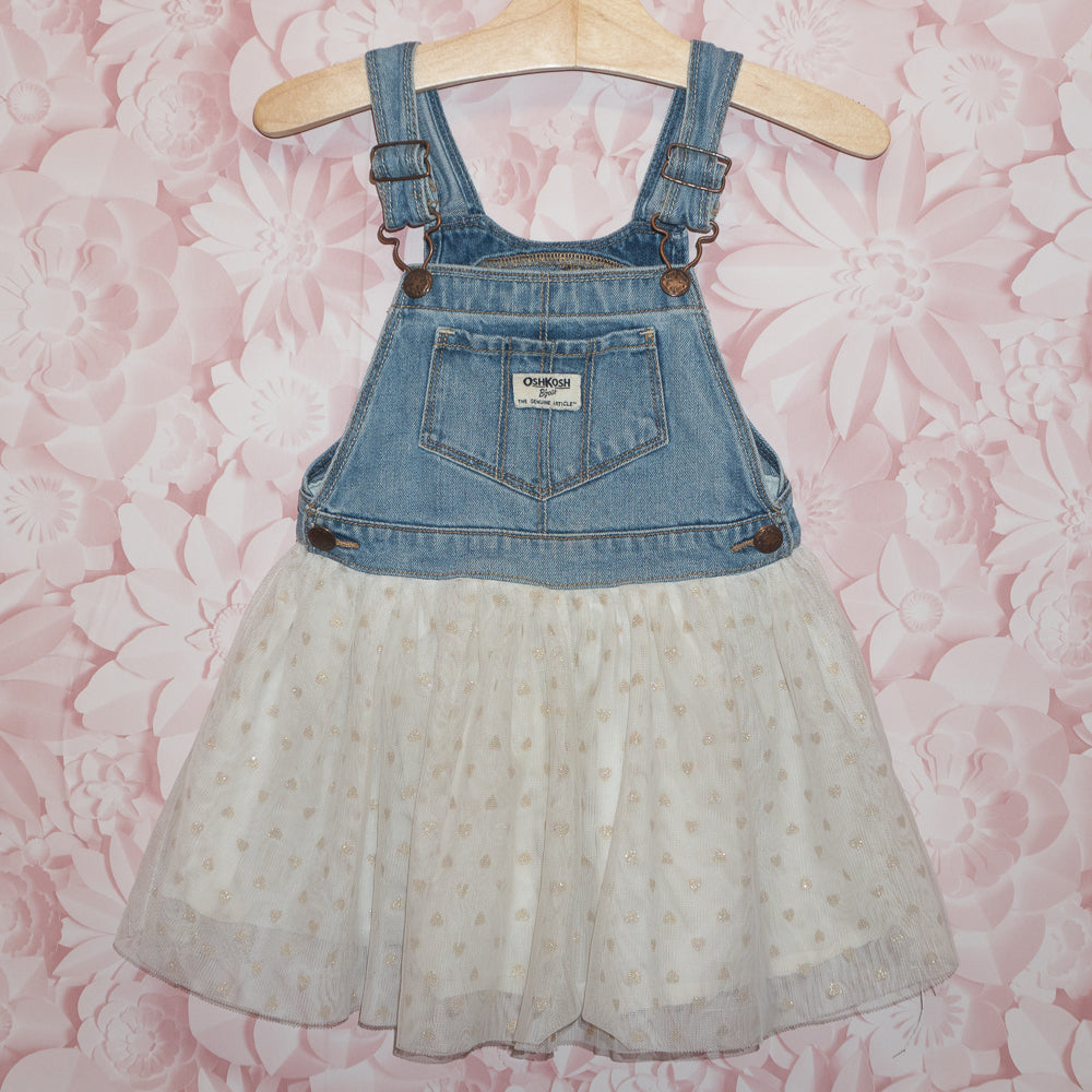 Sparkle Tulle Overall Dress Size 4T