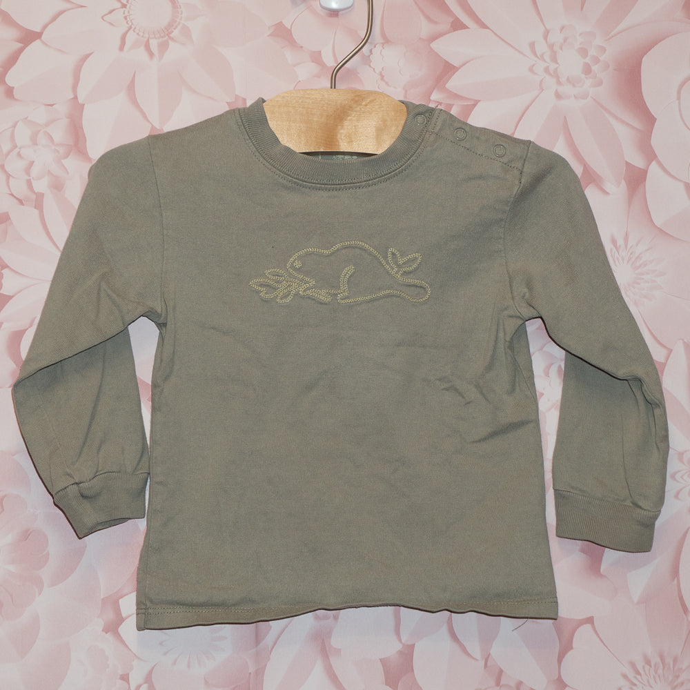 Green Beaver Tee Size 18-24m