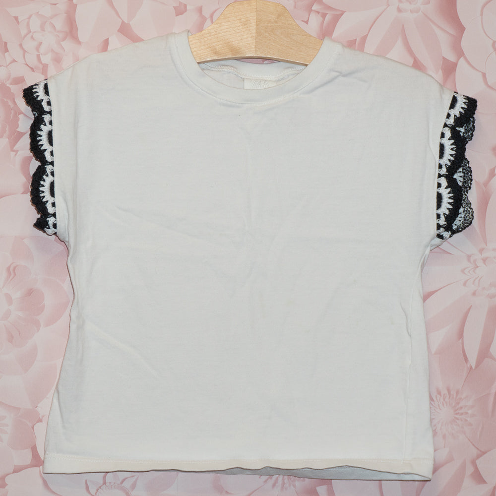 Crochet Sleeve Tee Size 6
