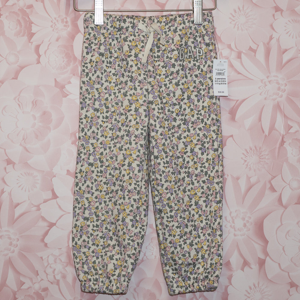 NWT Floral Joggers Size 2