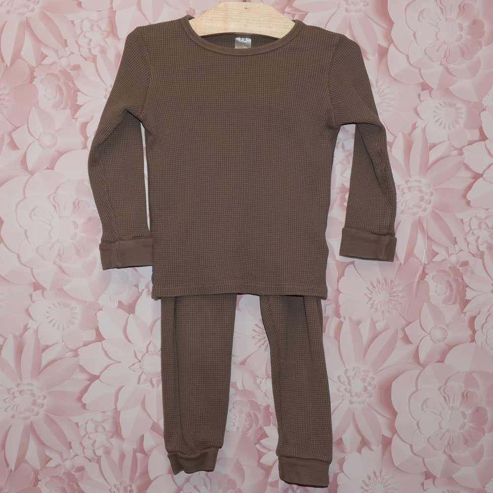 Brown Waffle Set Size 4T