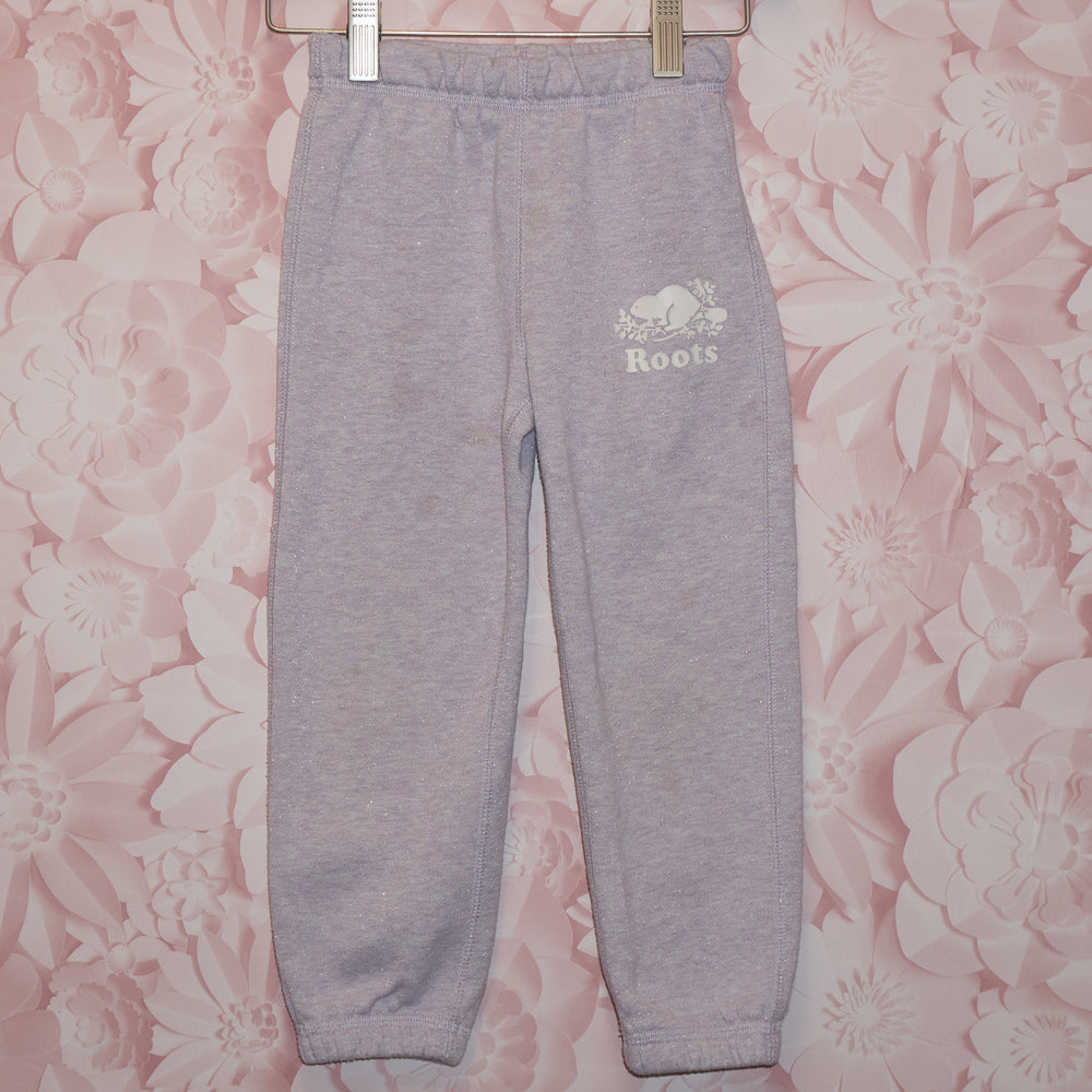 Purple Sparkle Track Pants Size 4T