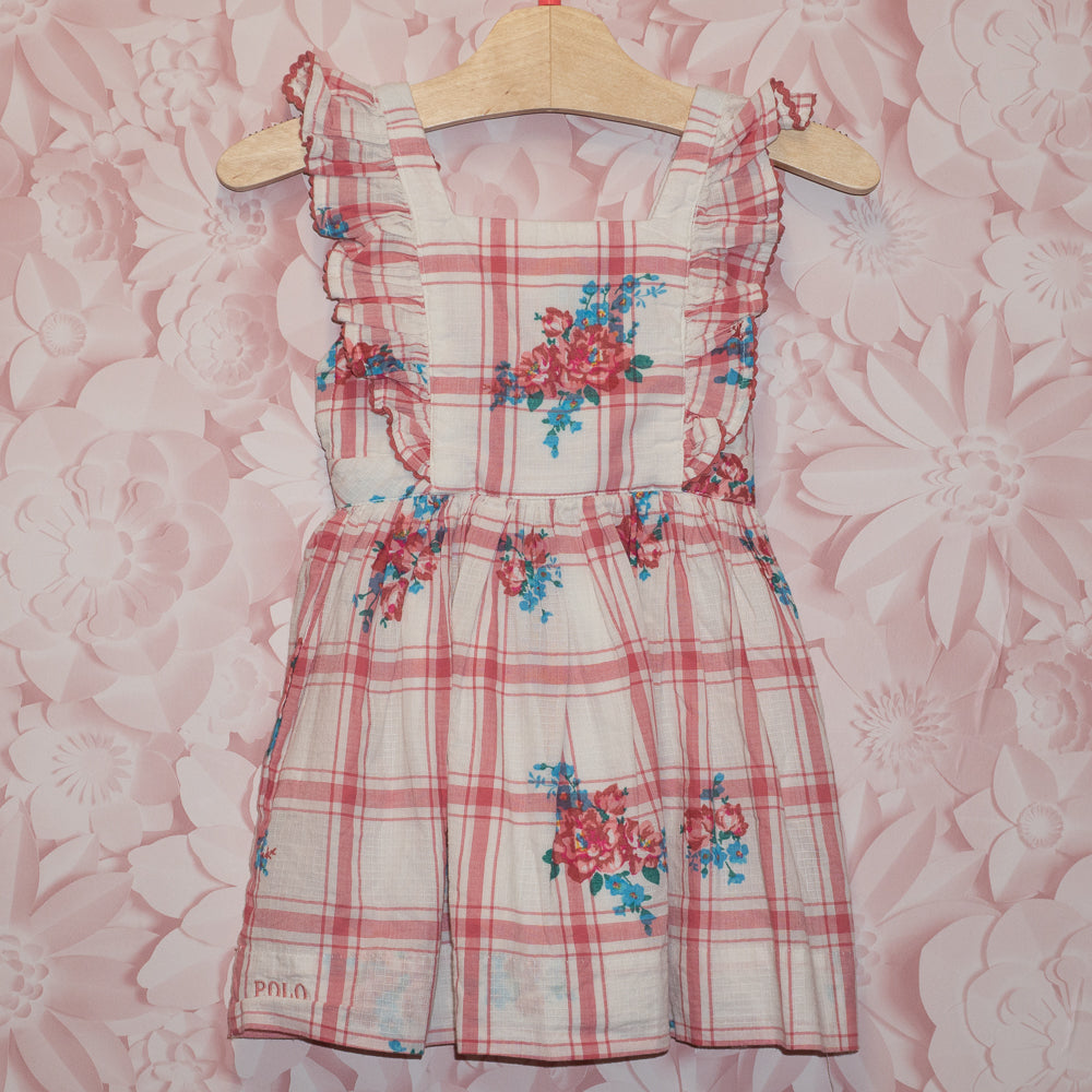 Plaid Floral Dress Size 2T