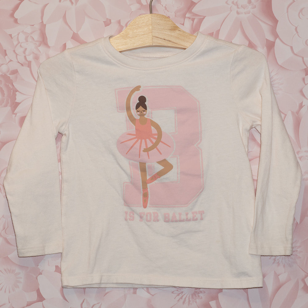 B for Ballet Longsleeve Tee Size 4T