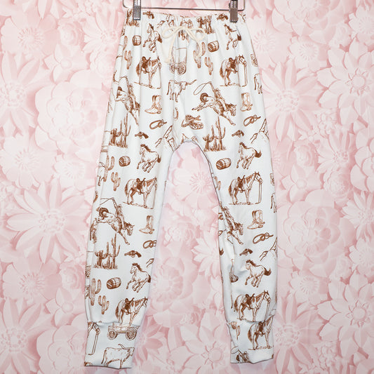 Western Theme Joggers Size 6/7