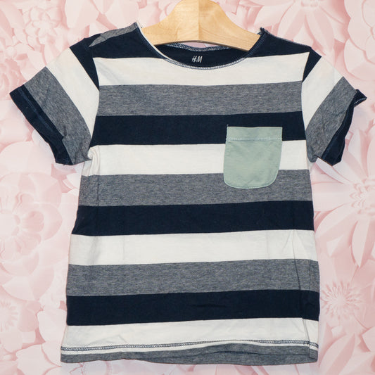 Stripe Pocket Tee Size 5T/6