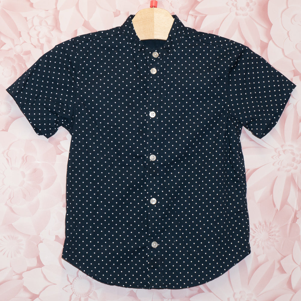 Dotted Button-Down Shirt Size 4T