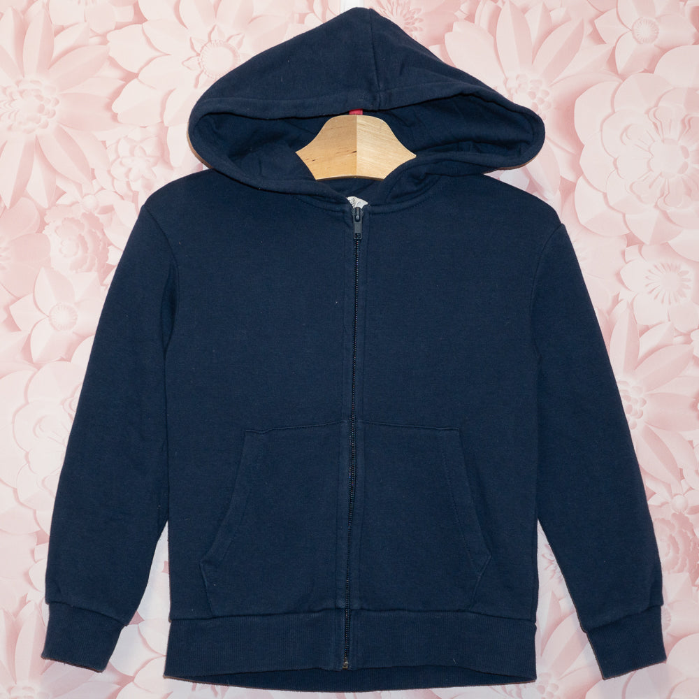 Navy Zip Hoodie Size 5T/6