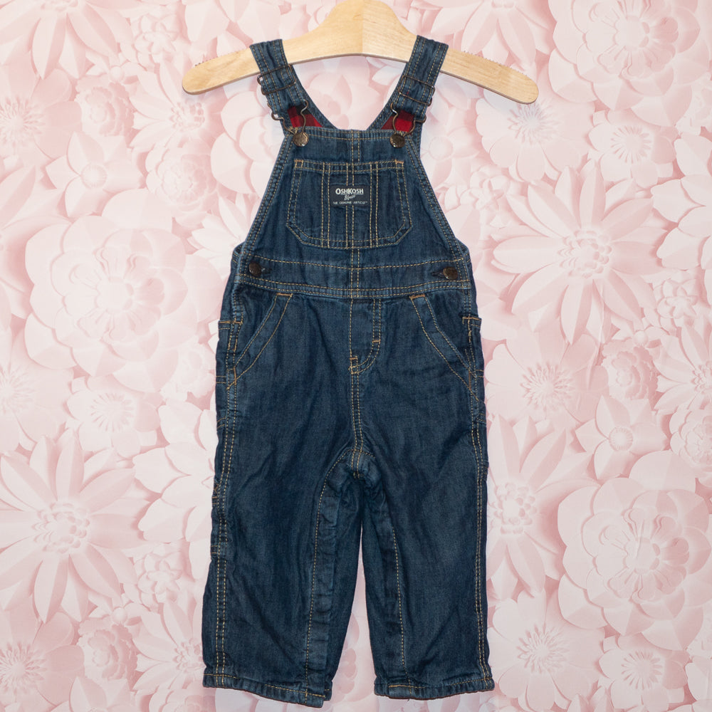 Lined Denim Overalls Size 12m