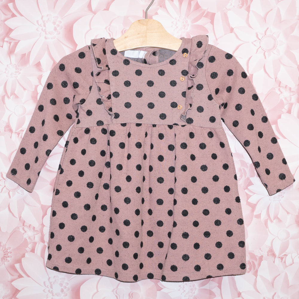 Ruffled Dot Dress Size 2-3