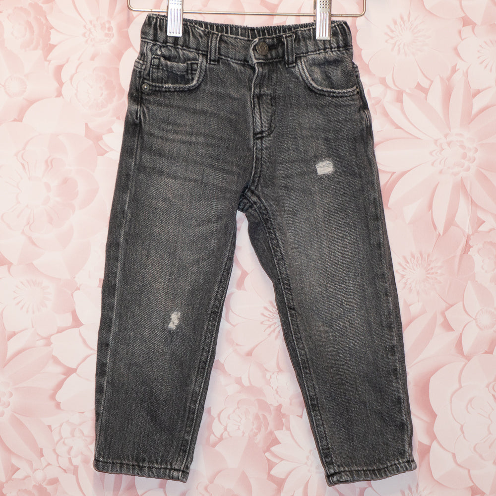 Gray Distressed Jeans Size 2-3