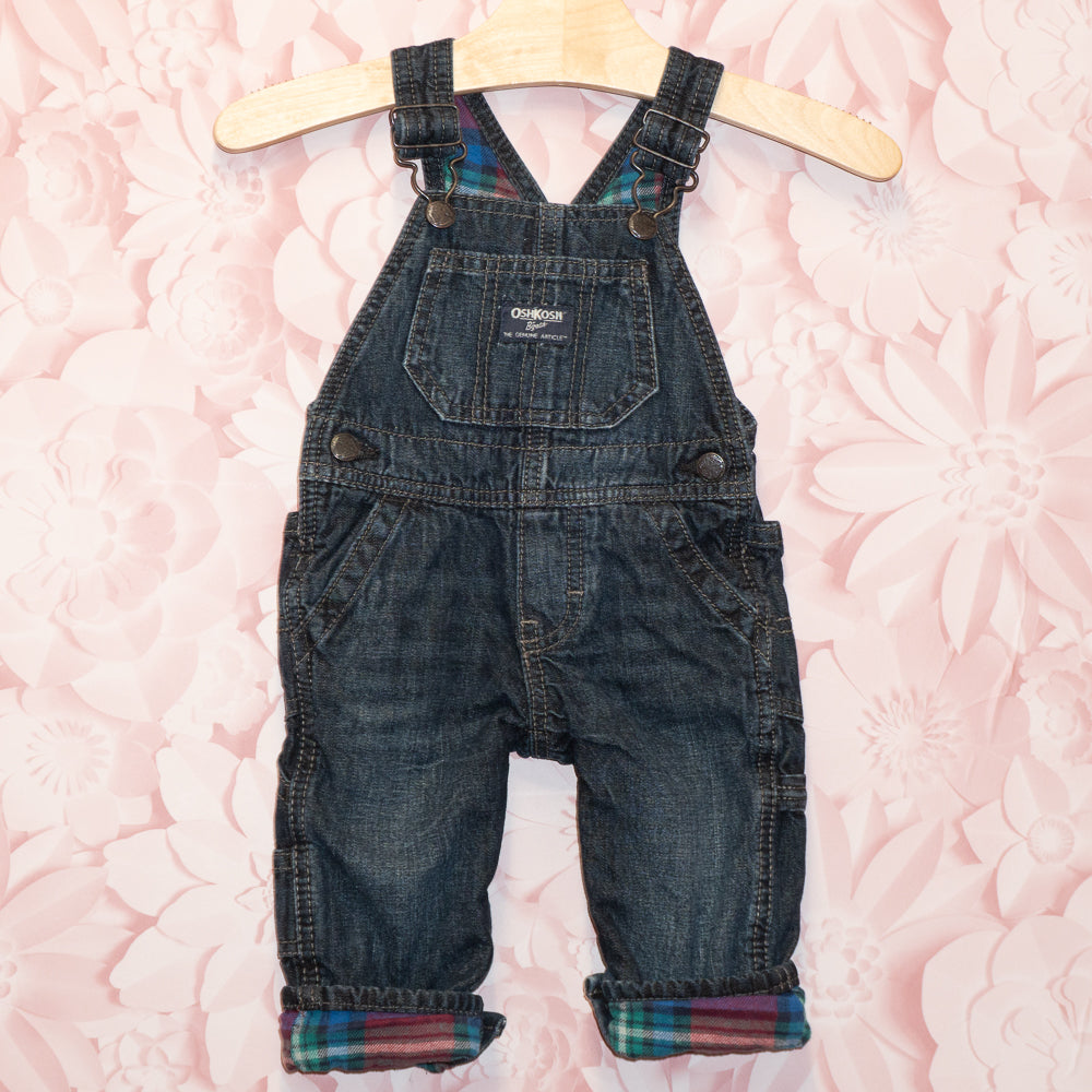 Lined Denim Overalls Size 6m
