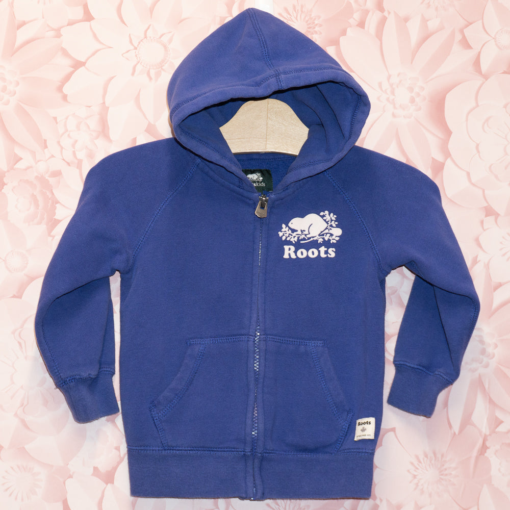 Roots Purple Zip Hoodie Size 2T