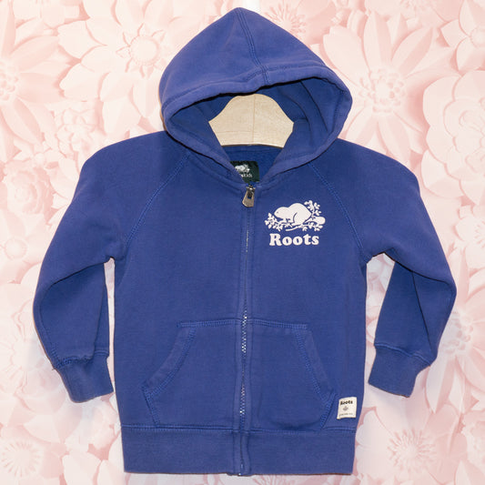Roots Purple Zip Hoodie Size 2T